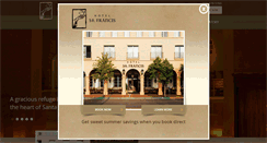 Desktop Screenshot of hotelstfrancis.com